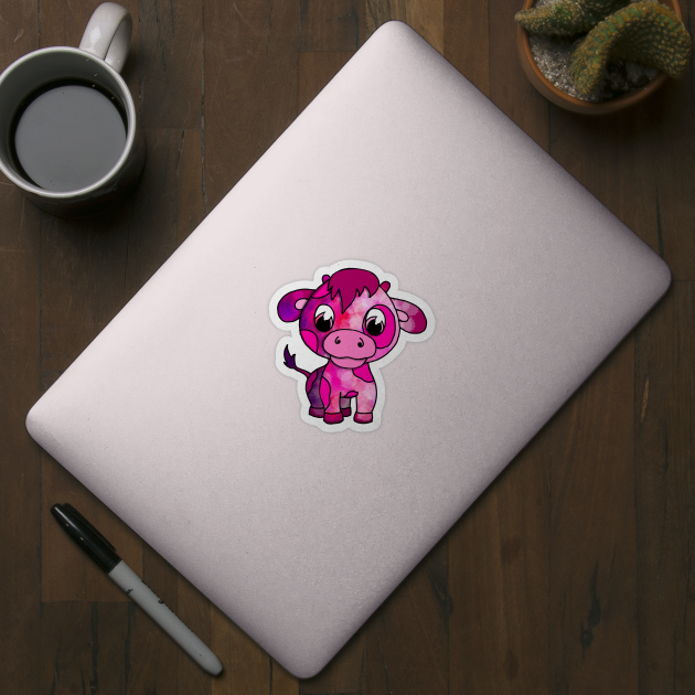 Jack, the Pink Cow by BellaAndFriends